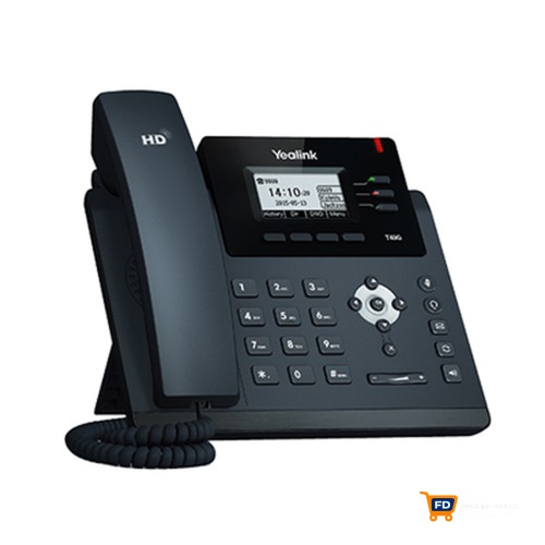 Téléphone VoIP SIP-T40G à 3 lignes Gigabit et IP HD de Yealink